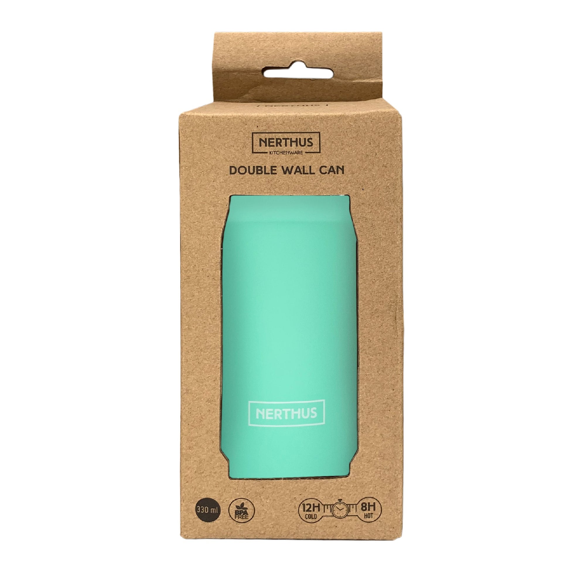Lata térmica 330 ml Coral,Turquesa,Negro,Madera