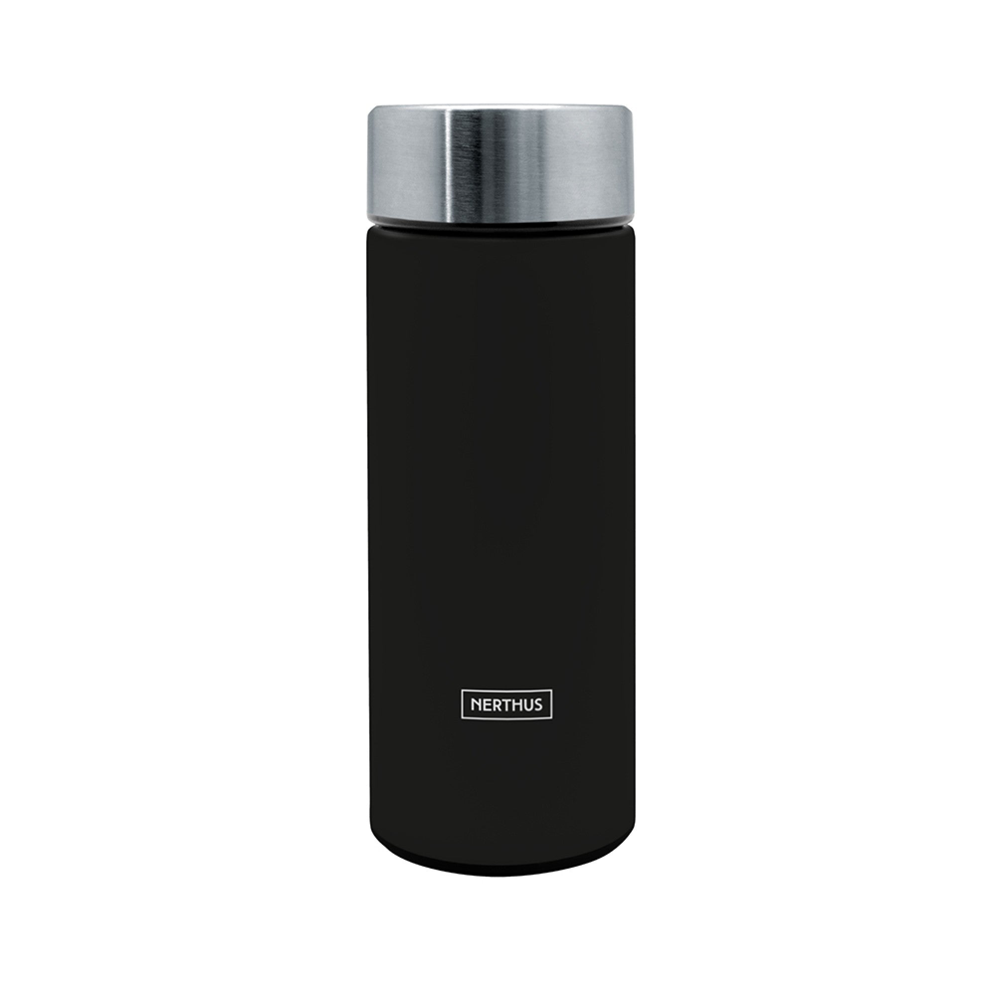 Botella Termo 300 ml con Infusor Negro