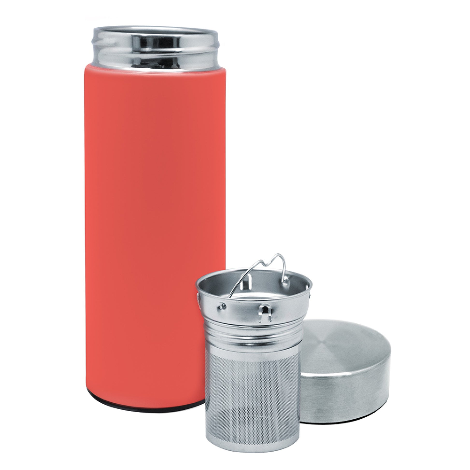 Botella Termo 300 ml con Infusor Coral,Madera,Negro