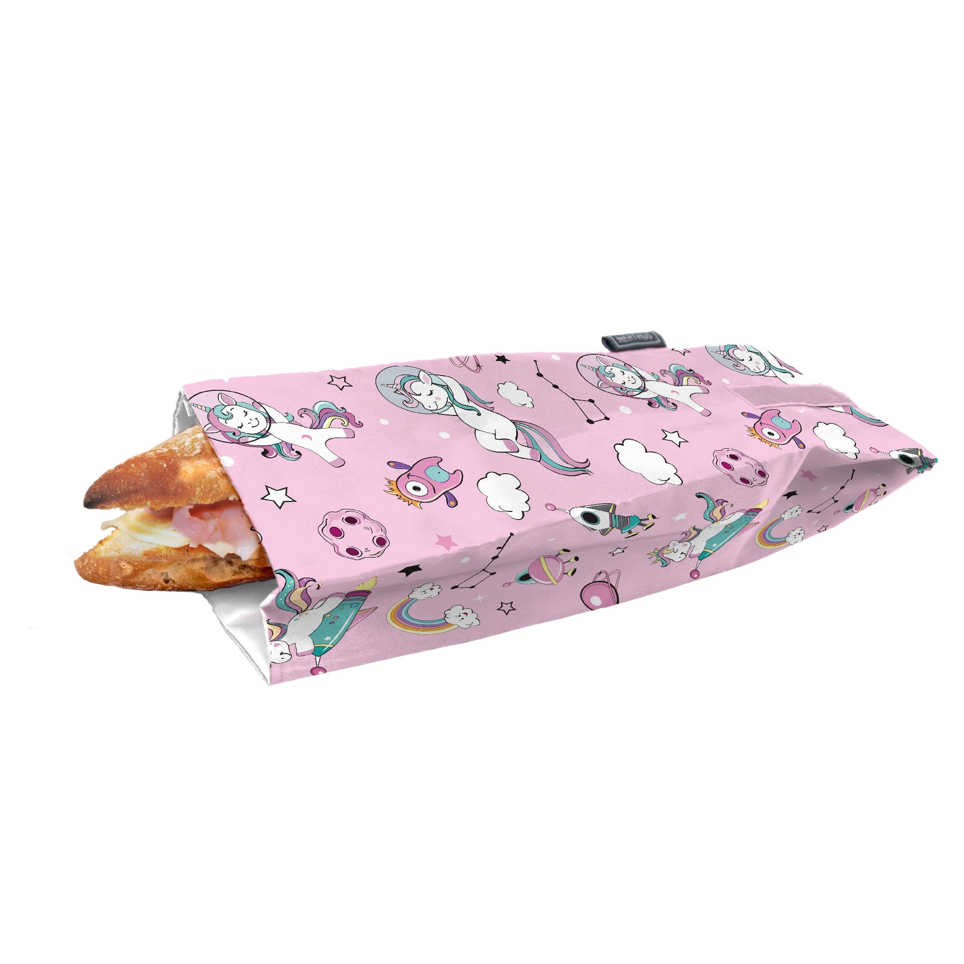 Bolsa Reutilizable para Bocadillo Infantil Unicornios