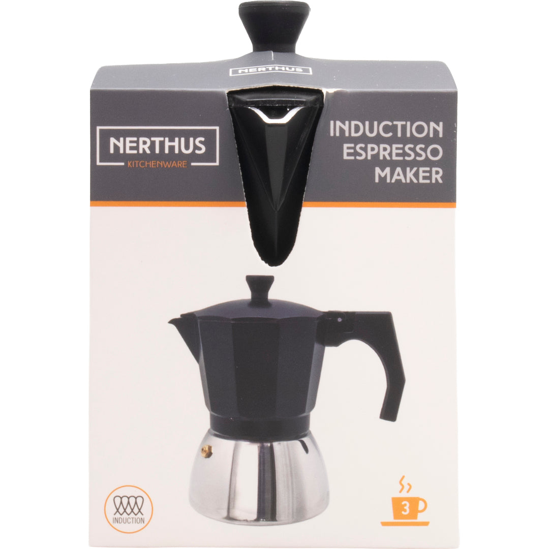 Cafetera Italiana de Inducción con Base de Acero Inoxidable
