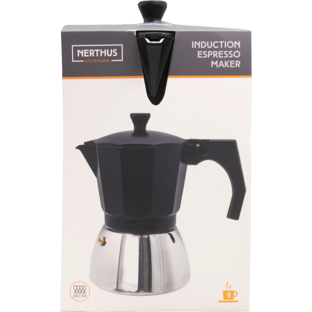Cafetera Italiana de Inducción con Base de Acero Inoxidable