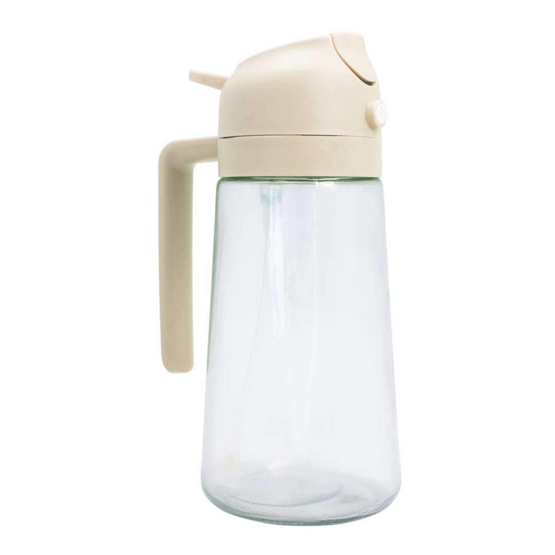 Spray de Aceite de Doble Uso – Pulverizador Antigoteo para Cocina Beige