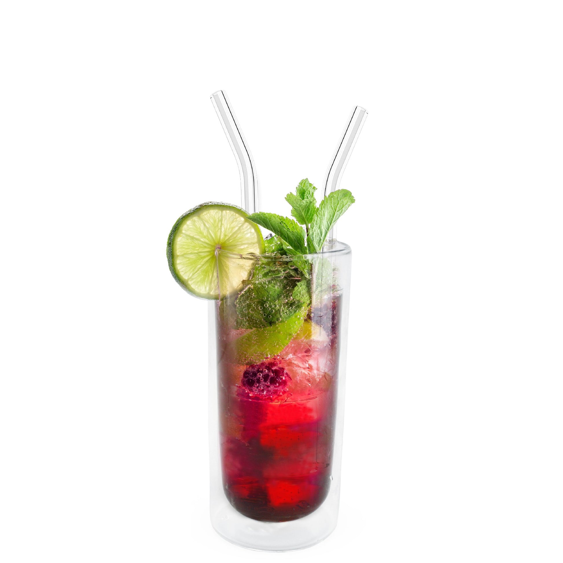 Pajitas de Cristal Reutilizables con Cepillo de Limpieza