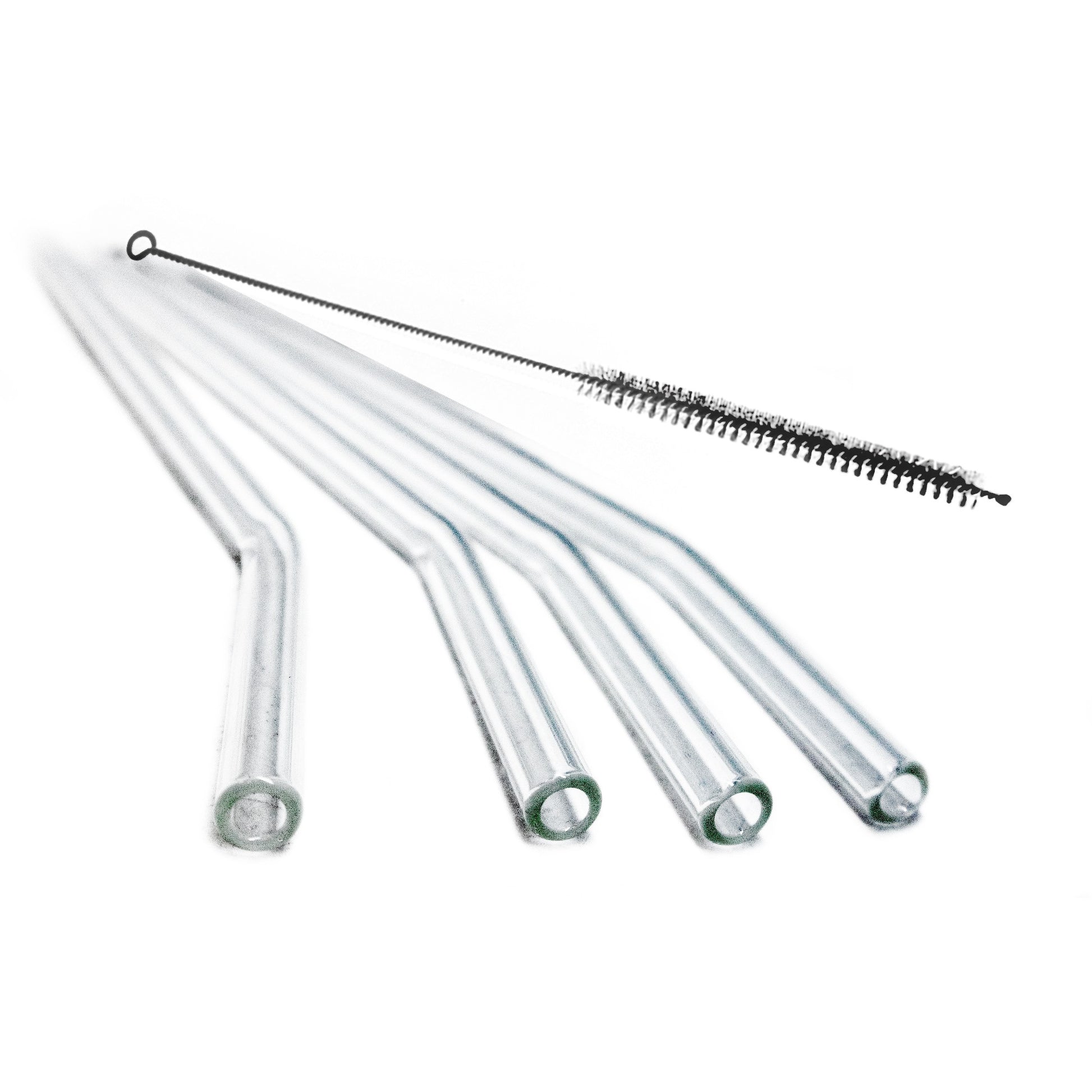 Pajitas de Cristal Reutilizables con Cepillo de Limpieza