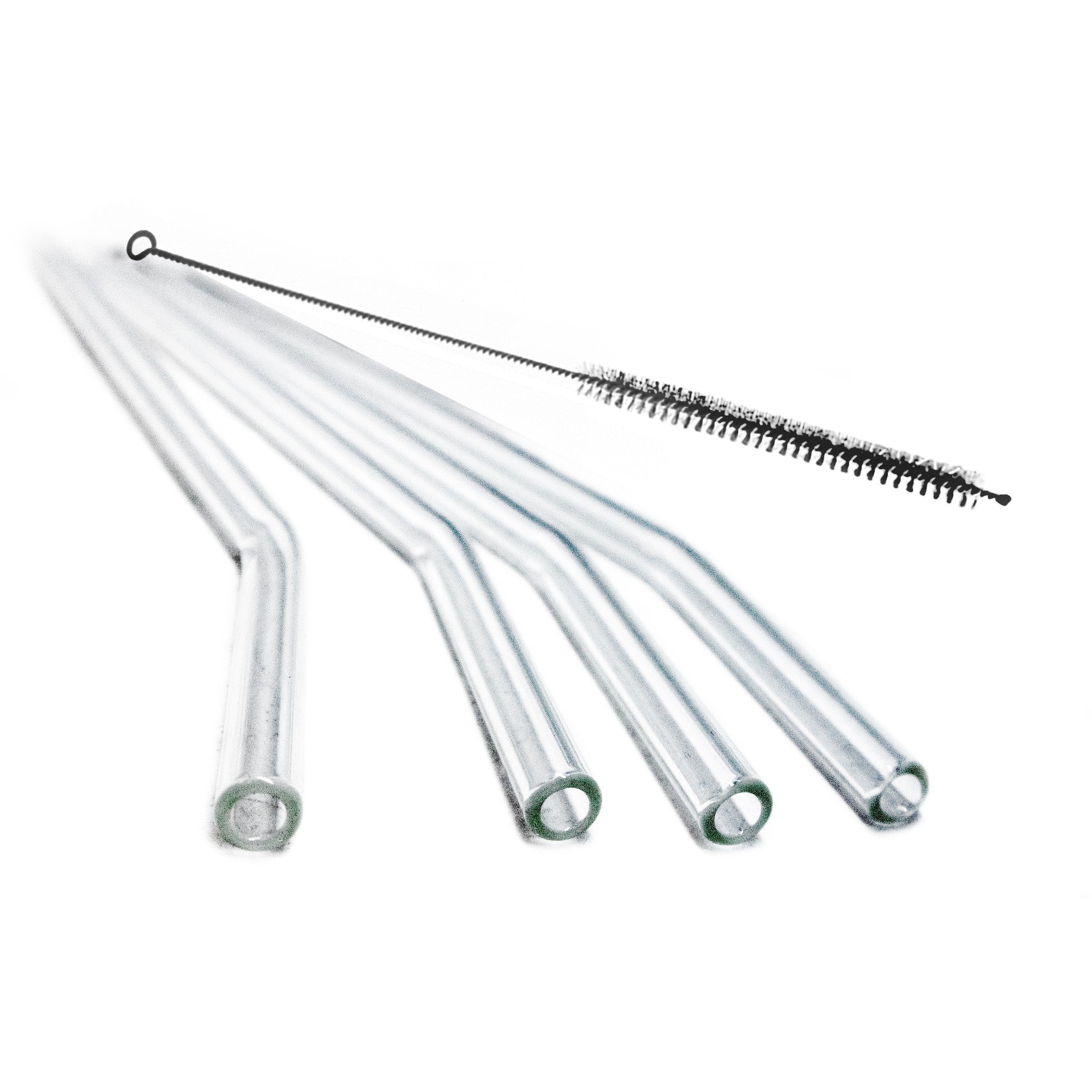 Pajitas de Cristal Reutilizables con Cepillo de Limpieza
