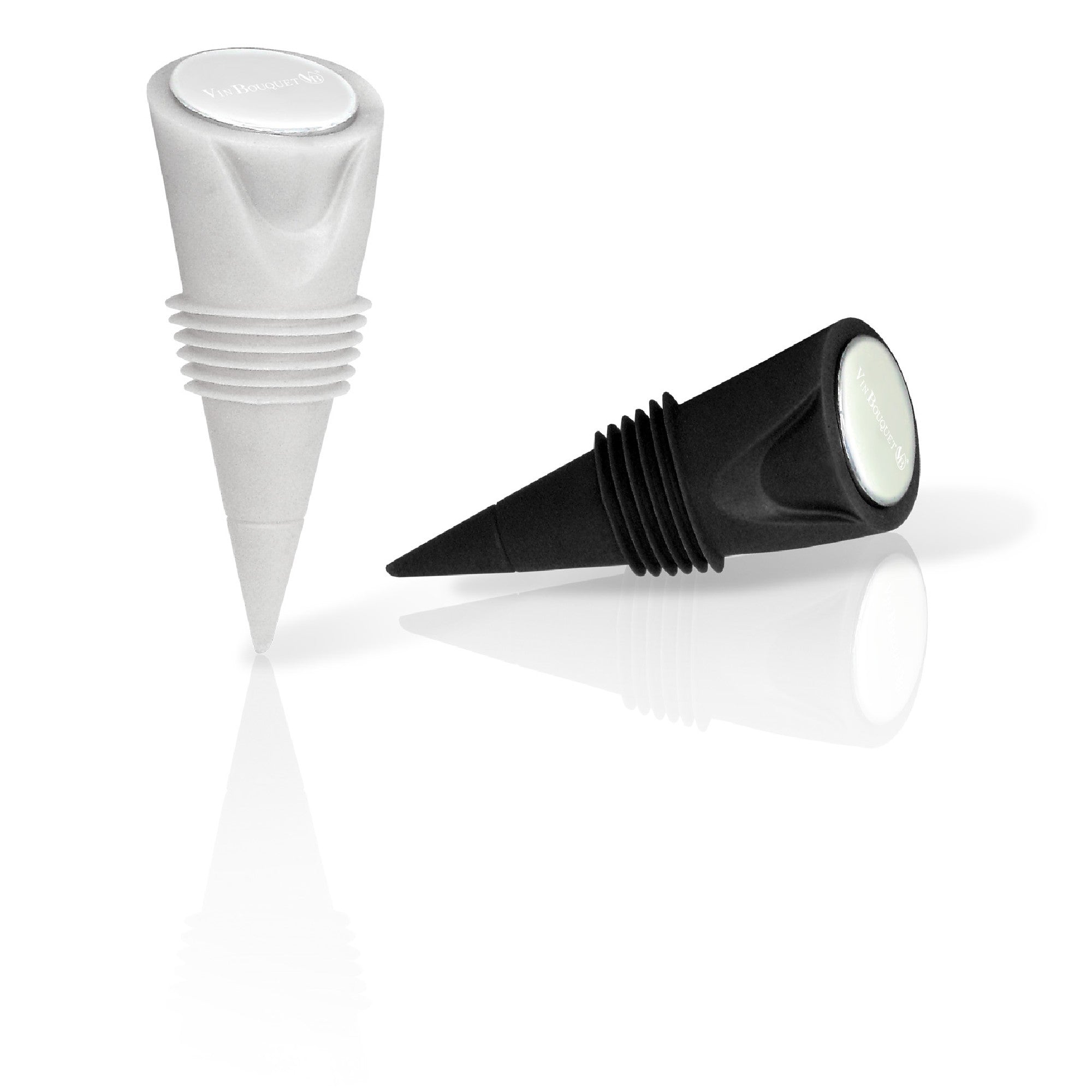 Set de 2 tapones de silicona para botellas