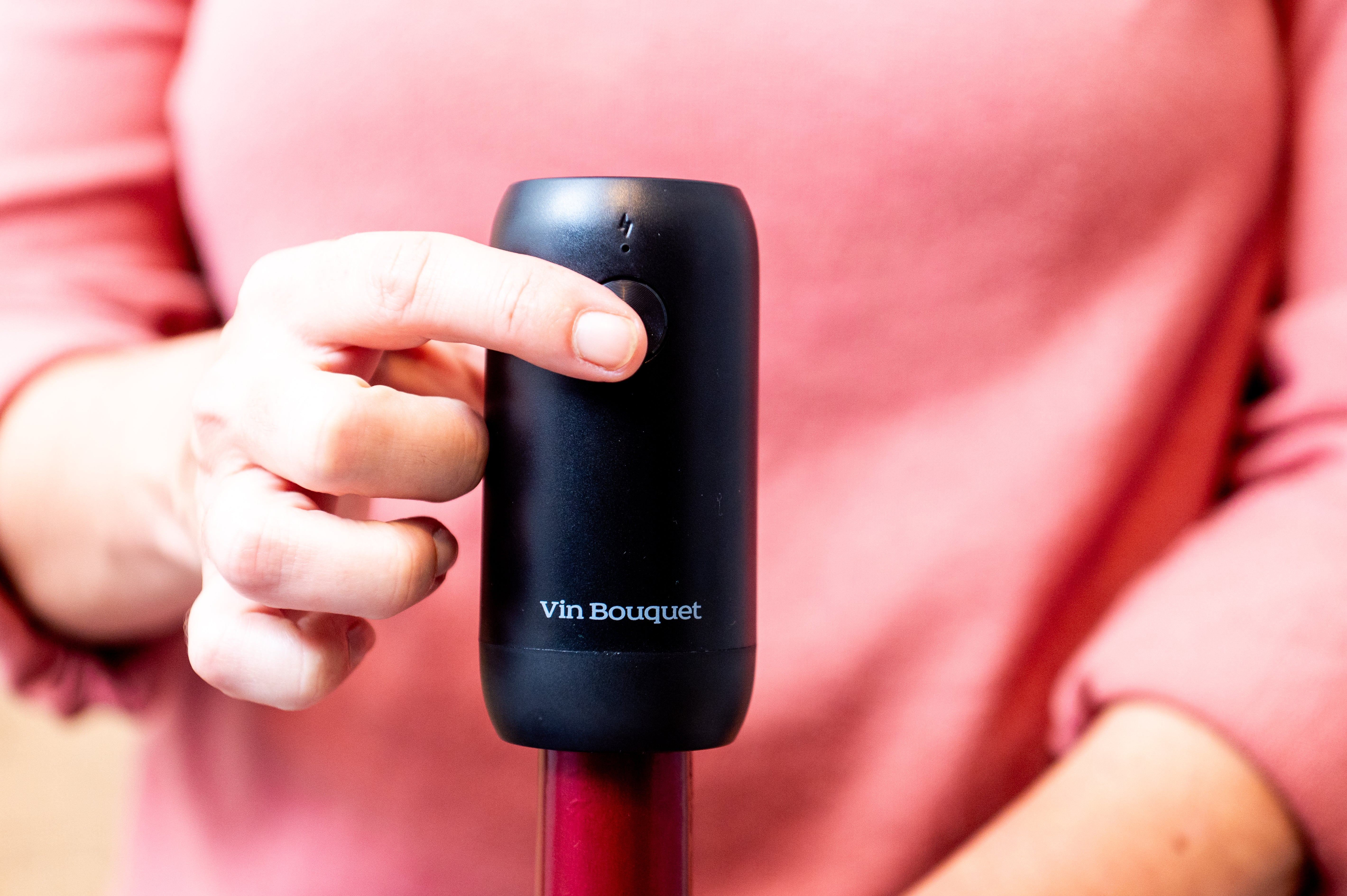 Automatischer Vakuumverschluss mit Licht für Wein