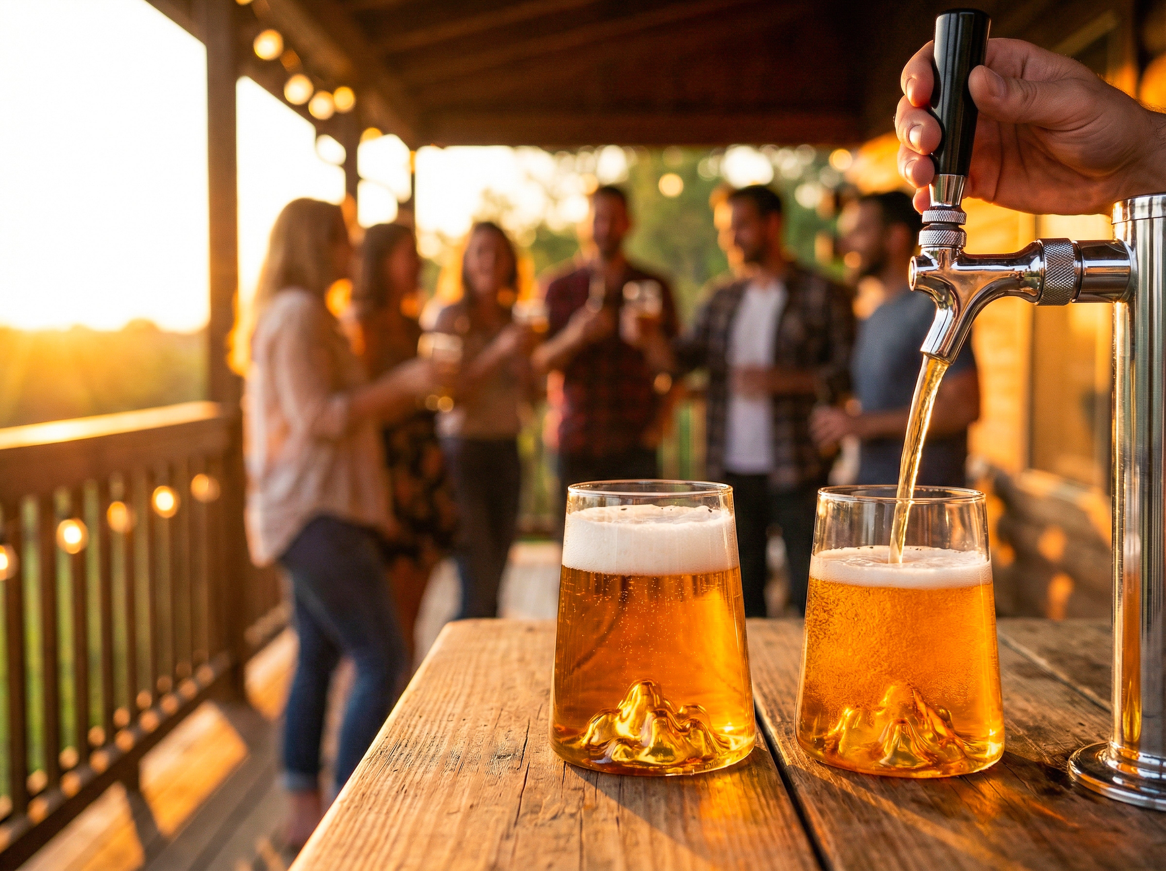 Vaso Cristal cerveza montaña