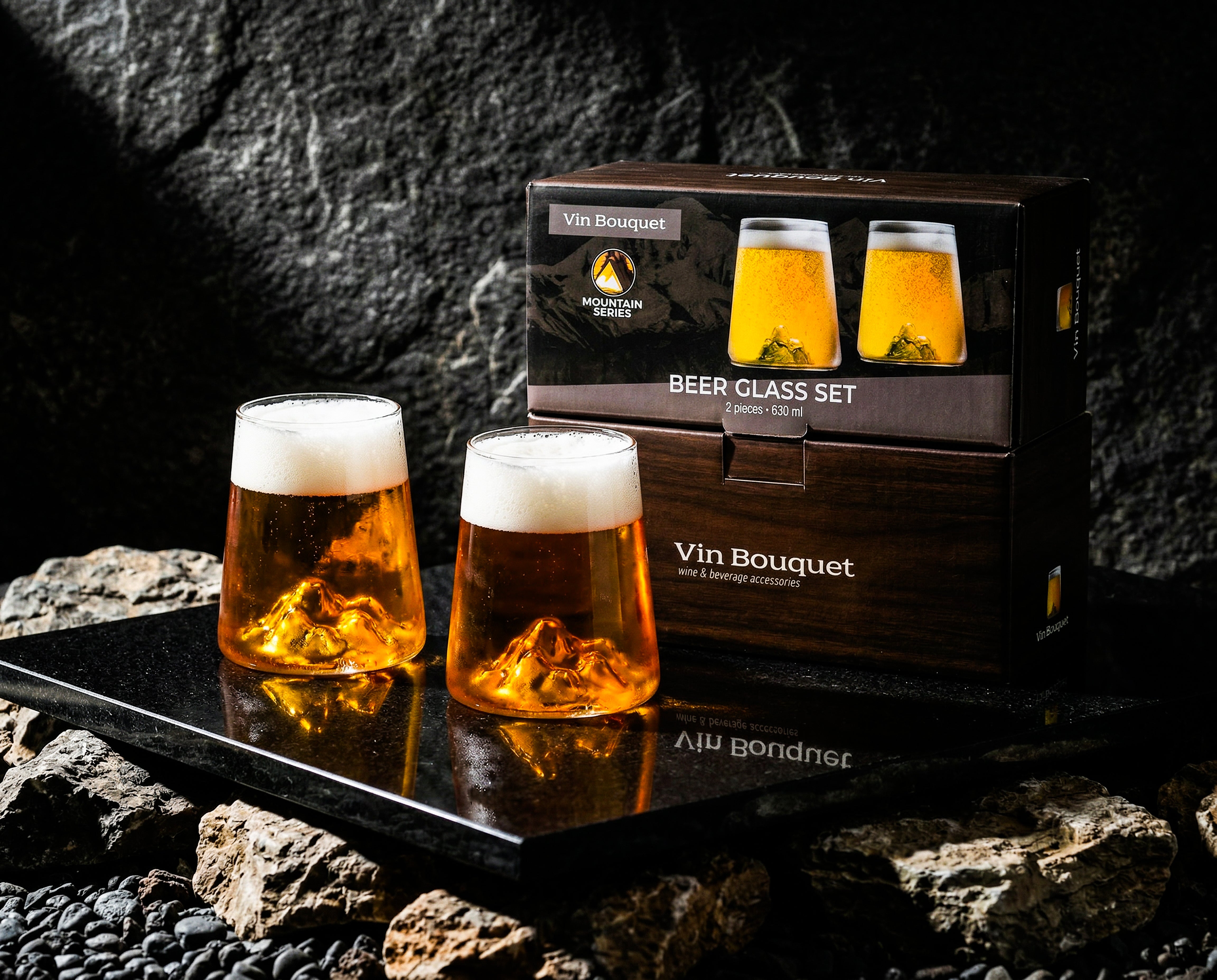 Vaso Cristal cerveza montaña