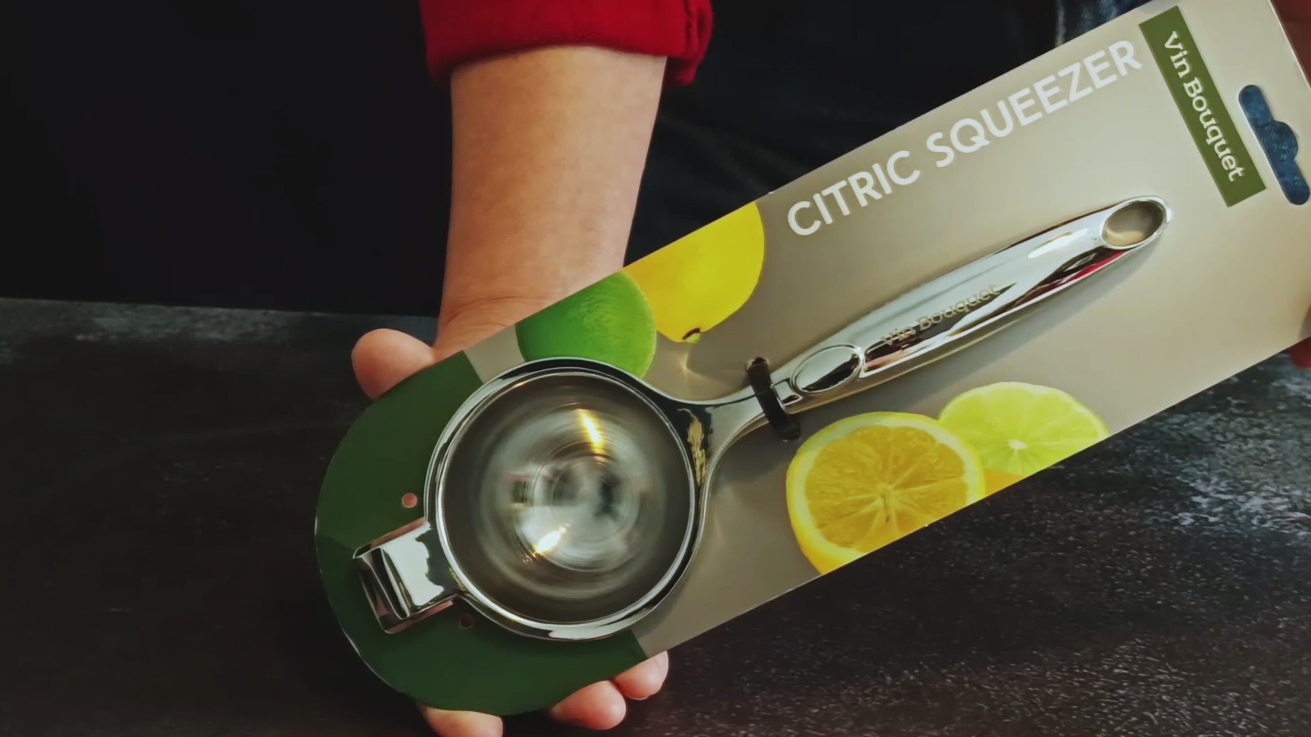 Video laden: Exprimidor de Cítricos de Acero Inoxidable