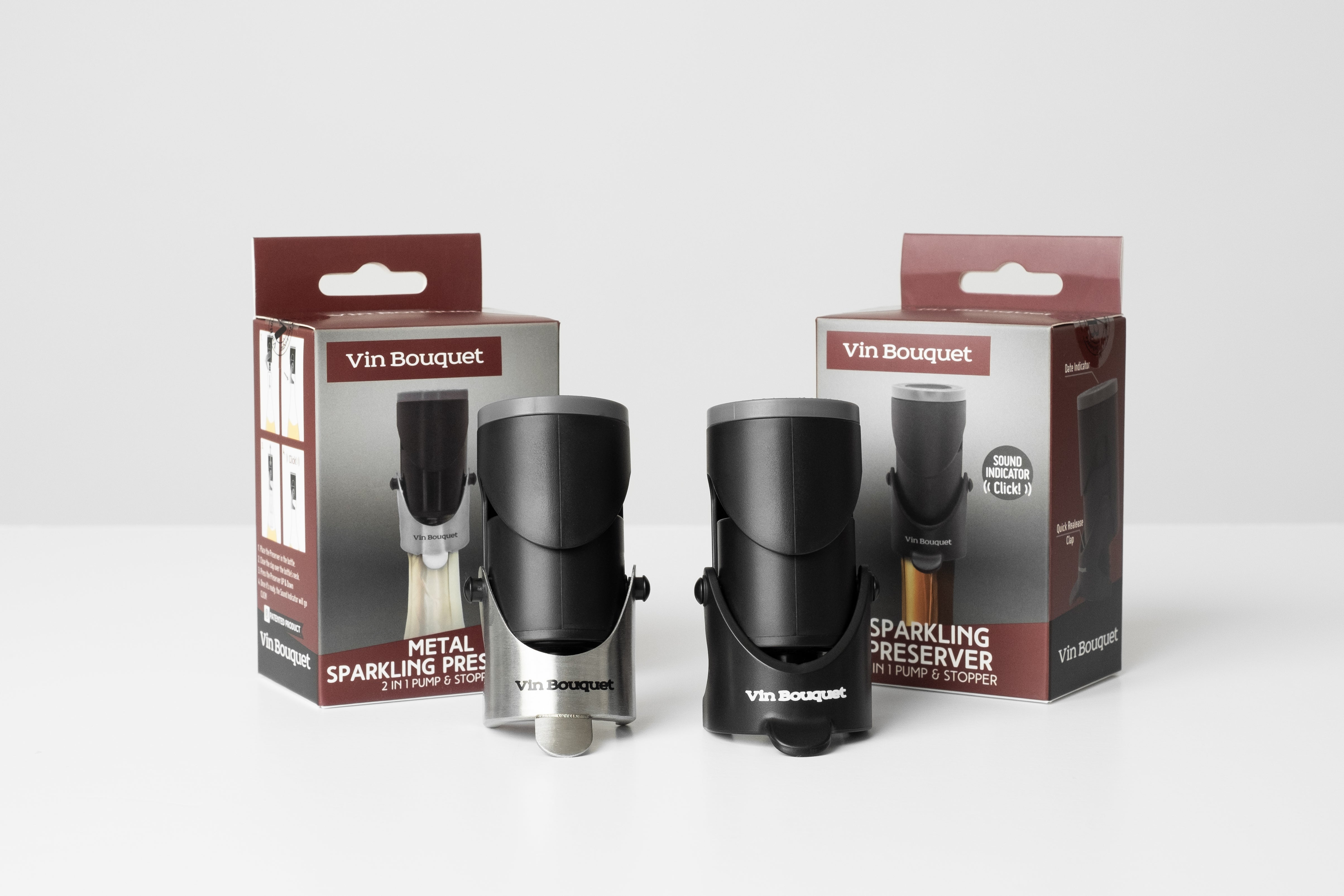 Carregar vídeo: Tapón Vacío Champán Click Vin Bouquet